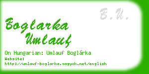 boglarka umlauf business card